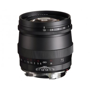 Voigtlander 75mm f1.9 Ultron VM MC Matte Black Lens