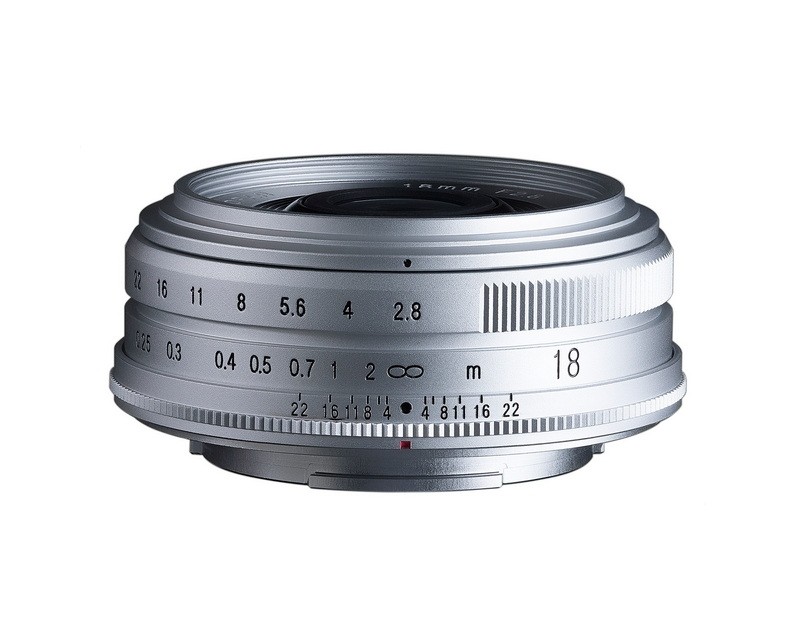 Voigtlander 18mm f2.8 Color-Skopar X Mount Lens Silver