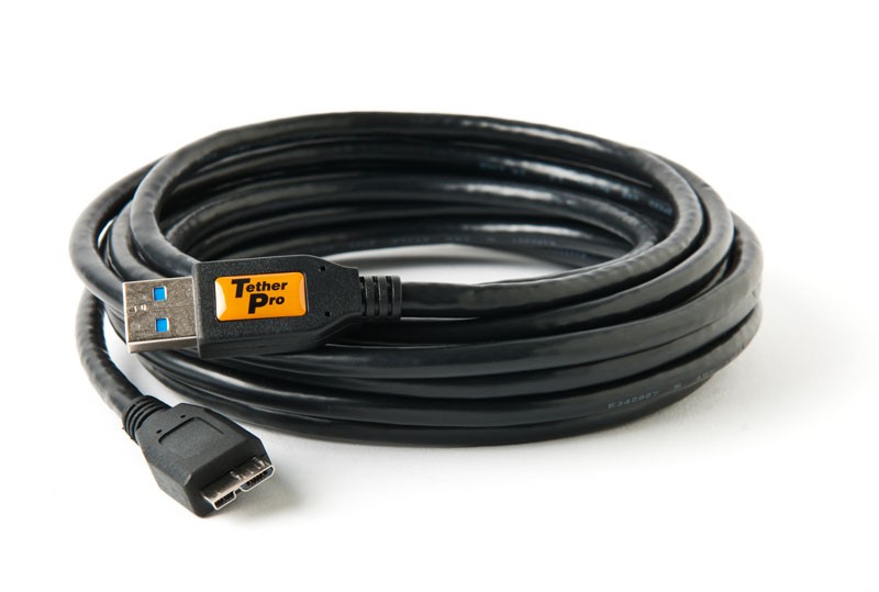 TetherTools CU5408 TetherPro USB 3.0 SuperSpeed Male A to Micro B 6' (1.8m) Cable