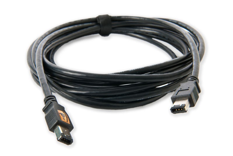 TetherTools FW44BLK TetherPro FireWire 400 6 Pin to 6 Pin 15' (4.6m) Cable