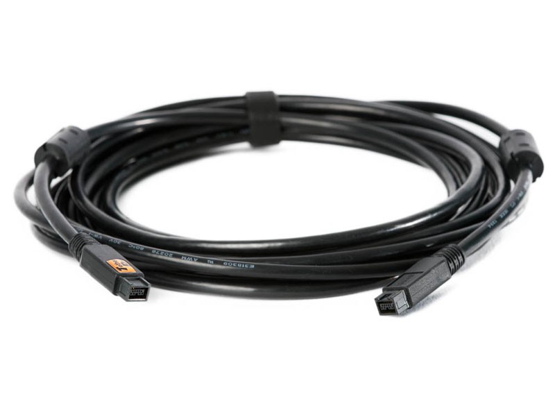 TetherTools FW88BLK TetherPro FireWire 800 9 Pin to 9 Pin 15' (4.6m) Cable