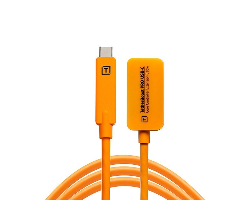 TetherBoost Pro USB-C Core Controller Extension Cable Orange