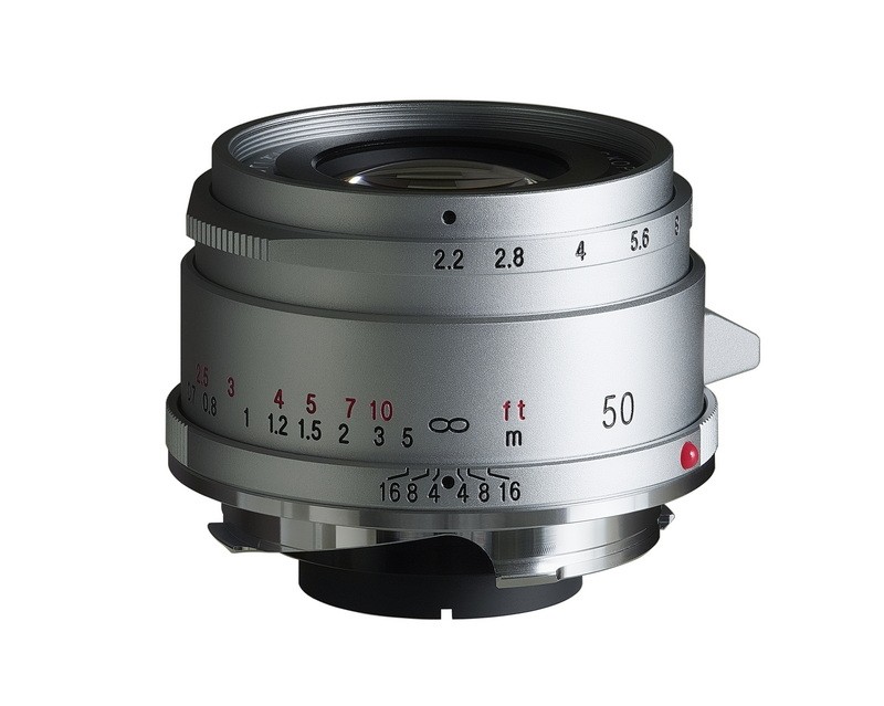 Voigtlander 50mm f2.2 Color-Skopar VM Lens Silver