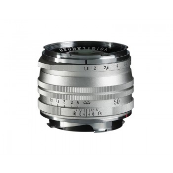Voigtlander 50mm f1.5 II VM ASPH Vintage Line Nokton Silver SC Lens