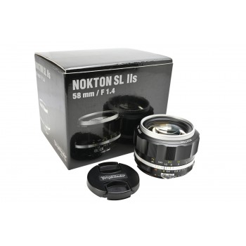 Voigtlander 58mm f1.4 SL II-S Nokton Nikon Fit Silver Lens