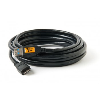 TetherTools CU5403 TetherPro USB 3.0 SuperSpeed Male A to Micro B 3' (1m) Cable