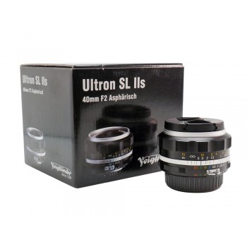 Ex-Demo Voigtlander 40mm f2 SL II-S Ultron Nikon Fit Silver Lens 