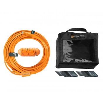 Tether Tools TetherPro USB-C to USB-C Right Angle 31' (3m) High-Visibility Orange Cable Kit