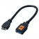 TetherTools CU5465 TetherPro USB 3.0 Micro OTG Adapter 6" Micro B Male to Type A Female