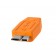 TetherTools CUC3315-ORG TetherPro USB-C to 3.0 Micro-B, 15' (4.6m) Orange Cable