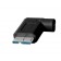 TetherTools CUC33R15-BLK TetherPro USB-C to 3.0 Micro-B Right Angle, 15' (4.6m) Black Cable