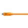 TetherTools CUC33R15-ORG TetherPro USB-C to 3.0 Micro-B Right Angle, 15' (4.6m) Orange Cable